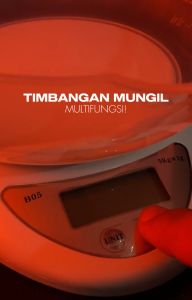 Timbangan Dapur Digital Finito 5KG Menimbang Kue Bumbu Mangkok Kitchen Scale (Free Baterai)