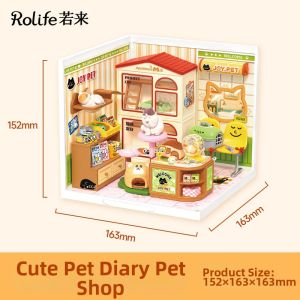 JINWUCHUANGYI | DIY House Building Block Toy for Girls