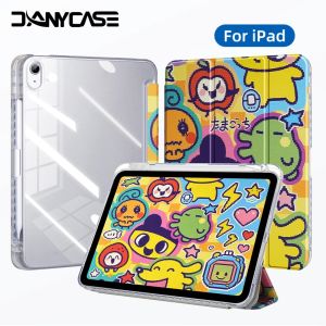 DANYCASE | For iPad 10th Gen Case (A16) 11th Generation Case For iPad 11/10.9 Inch Case transparent Back Shell Smart Cover Support Touch ID