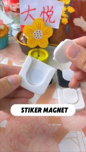 Magnetic Hook Bracket Kait Stiker Tempel Dinding Untuk Holder Remote AC TV STB 2 Pcs
