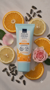 Avon Feelin Fresh Quelch Citrus Fresh Brightening Antiperspirant Deodorant Cream 50g Two-Way Applicator