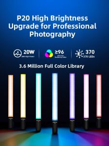 SUBEN | RGB Portable Handheld Light Bar for Photography LED Lighting Stick