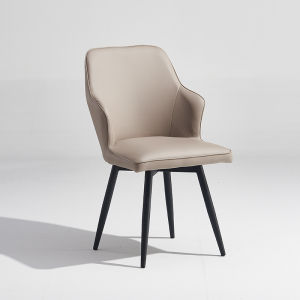 Italian Normcore Rotatable Dining Chair Modern Minimalist Dressing Back Accessible Luxury Hotel Salon Negotiation Office Chair