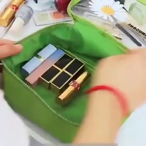 Bayar Di Tempat - Pouch Kosmetik Bunga / Tas Makeup Travel Size Serbaguna