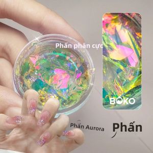 Phấn Nhũ Móng Tay Aurora Chameleon 0.1g Dạng Bột Opal Nàng Tiên Cá Không Đều Nhũ Lấp Lánh Phân Cực Họa Tiết Mây Dùng Cho Thiết Kế Móng Tay Sáng Tạo