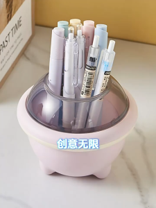 Ống Cắm Bút Pastel Hình Đĩa Bay – Để Bàn Gọn Gàng Xinh Xắn LILA OBUFO22