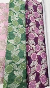 2026 African Cotton Lace Fabric Embroidery 5 Yards Nigerian Swiss Voile Lace Fabrics Sewing For Women Wedding Party Dress
