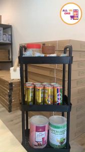 【Ready Stock】3-5 Tier Multipurpose Storage Trolley Rack Office Shelves Home Kitchen Rack Book Organizer Storage Rack