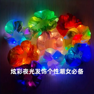 0 บาท ⚡️⚡️⚡️ CA ยางมัดผม โดนัทมัดผมเรืองแสง เครื่องประดับผู้หญิง ที่คาดผมเรืองแสง เครื่องประดับผมแฟชั่น