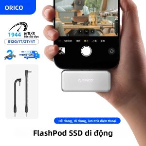Ổ Cứng SSD Di Động Tốc Độ Cao ORICO S20 FlashPod 1TB USB 3.2 Gen2x2 20Gbps Thiết Kế Cắm Trực Tiếp Dành Cho Máy Tính Để Bàn & Máy Tính Xách Tay