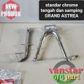 STANDAR TENGAH DAN SAMPING HONDA GRAND STAR PRIMA LEGENDA C70 C80 WARNA CHROME. 