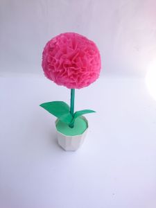BUNGA PLASTIK DARI KRESEK BUNGA POMPOM WARNA WARNI  TANAMAN  ARTIFICIAL BUNGA HIAS RUMAH