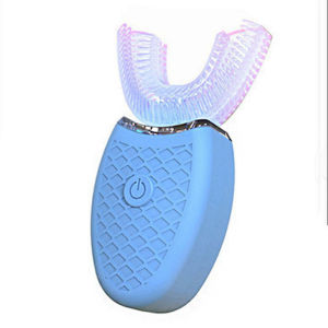 Portable U Shaped Type Toothbrush 360 Degrees Ultrasonic Children Whitening Silicone Automatic Electric Toothbrush