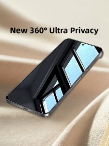 JLD | 360 Degree Anti-Peep Tempered Glass Screen Protector for IQOO Z9 Turbo