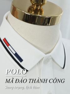 Áo Polo nam cao cấp Thêu - Tặng Hộp Gói Quà Xịn - SIXMEN Mã Đáo Thành Công - polo vải cá sấu cotton CVC Feelmax premium