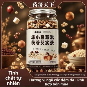 YAOJITIANXIA | Trà Đậu Đỏ Coix Seed FuLing QianShi Được Hấp và Sấy Ba Lần