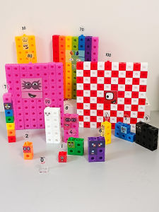 Educational Number Building Blocks Puzzle 1-100