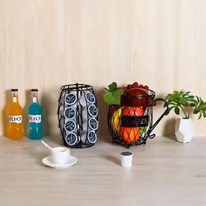Creative brown fruit basket modern storage basket egg box kitchen storage basket