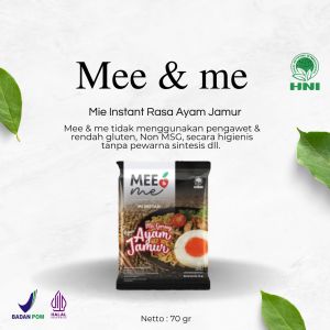 Mie HNI - mee & me -rasa ayam jamur - mie instant non msg - bebas gluten -
