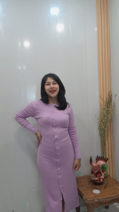 YOOWOL Seoul Dress / Basic Woman Longsleeve Knit Dress