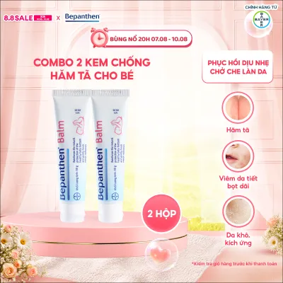 Combo 2 Kem Chống Hăm BEPANTHEN Balm Dạng Kem Mỡ Tuýp 30G