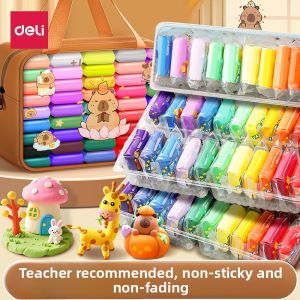 deli | Non-Toxic Large Pack Colorful Clay Modeling Material Set for Children