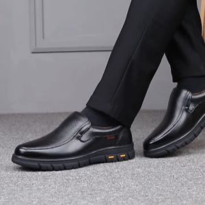 ALIKESMAN Fashion Black Shoes For Men Mens Business Formal Wear Shoes British Style Casual Leather Shoes#8848