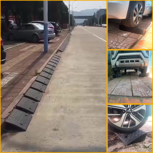 Bục đen cao 11cmDENDốc bục lên xuống cầu dắt ô tô xe máy bục dắt xe dễ dang tiện lợi có vít cố định KT 50x27x11cm