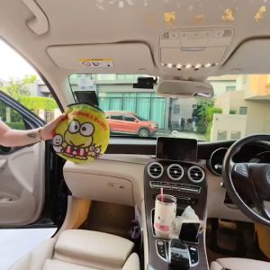 🚗 ม่านบังแดดรถยนต์ด้านหน้า CARE BEARS UV รูปแบบลาย ขนาด 150×70 cm, ขนาดถุงพับเก็บ 30×28 cm