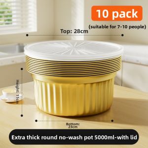 COOKER KING | Disposable Aluminum Foil Pot for Outdoor Use
