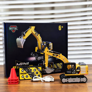 New 1/64 Desktop Excavator Remote Control Mini Engineering Vehicle Series 2.4g Rc Decompression Toy Boy Excavator Mini Remote