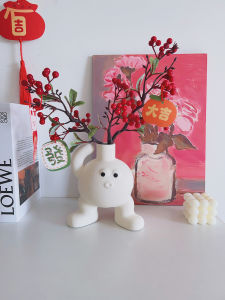 New Year Snake Year Ceramic Texture Flower Vase Decorative Home Decoration Moving Gift Nordic Style Free Combination China Origin