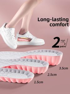 XIANZHAO | Womens Insole Heel Pad 1cm 2cm 3cm Heightening Non-Sink Comfortable Invisible Shoe Insert For Small Size Ladies Summer 2024