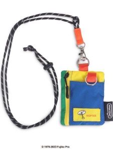 Mini Cartoon Color Block Neck Hanging Key Card Holder Wallet Storage Bag for Children Daily Use in China