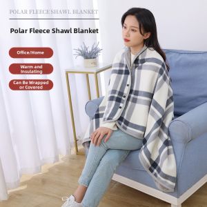 Soft Multifunctional Throw for AC Nap Office Use