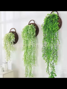 75 cm Golden Bell Willow Wall Hanging Rattan Flower Vine Artificial Flower Rattan Home Wall Hanging Wedding Decoration