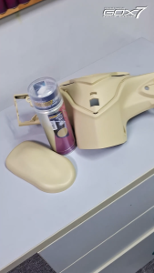 Gox7 Primerless Dashboard Spray+ 400ml-Cat Dashboard Kereta-Interior Plastic Paint-Cat Part Plastik Pudar-Royal Beige