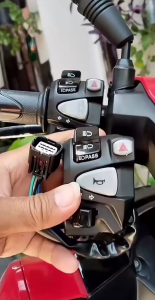 New Domino Racing Handle Switch with Hazard Light and High/Low Beam for Honda Click 150