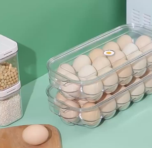 HEVEA BPA-Free Egg Organizer Container Holder for Refrigerator 鸡蛋收纳冰箱盒