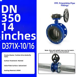 Turbine Flanged Manual Butterfly Valve