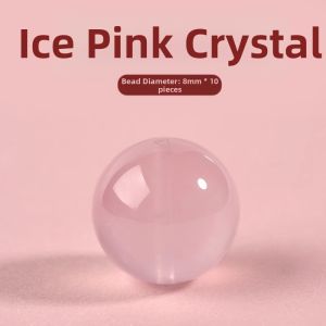 HONGLIANGYUAN | Natural Pink Crystal Beads DIY Accessories 8A Grade