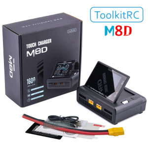 Bộ Sạc Thông Minh ToolkitRC M8D DC1600W XT60 Cho Pin Lithium 2-8S Cân Bằng Điện Áp Điều Khiển Từ Xa Mô Hình Xe Đồ Chơi Chức Năng Xả