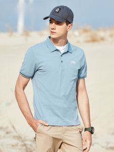 จี๊ป | เสื้อโปโลผู้ชาย Jeep ฤดูร้อน ทรงใหญ่ ใส่ได้หลากหลาย ระบายอากาศได้ดี แห้งเร็ว เสื้อเทนนิส แฟชั่น แขนสั้น ปกติ