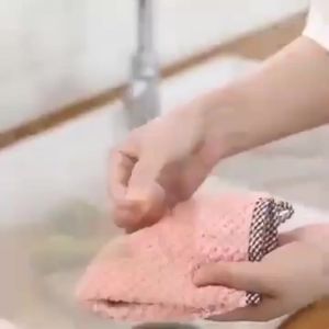 Khăn Lau Tay Bếp Lau Chén Bát Đa Năng Siêu Thấm Nước Mềm Mịn Có Móc Treo