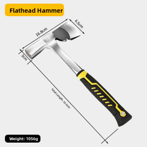 MONLEYTA | Professional Geophysical Prospecting Hammer Multi Functional Home Use Sharp Head Flat Head Mountain Climbing Stone Mining Hammer
