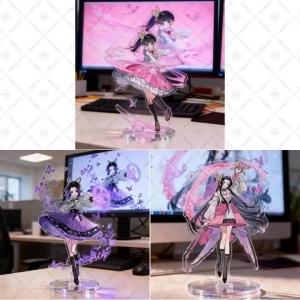 Bandai | Demon Slayer Acrylic Stand Kimetsu No Yaiba Butterfly Hashibira Inosuke Kocho Shinobu Kanao Kanae Anime Figure Desktop Decor