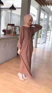 Baju Gamis Wanita Muslim Terbaru Sandira Dress cantik Murah kekinian GMS01