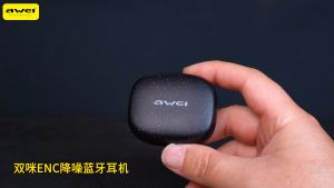 Deliver in 3 Days: Awei T36 Pro Bluetooth Earphones - ENC Noise Cancellation Headset, IPX4 Waterproof Earphones, and 300mAh Charge Box