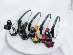 Free Shipping Alloy Clamp/ Bar End Mirror Universal Clean Flat Rear View Side Mirror 7/8 22Mm Adjustable
