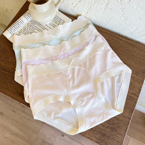 Antibacterial Modal Ladies Underwear Comfortable Mid-Waist Butt Covering Triangle Pants Womens Innerwear Briefs Pack of Three